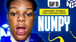 Amazing Things You Can Do with NumPy in Data Analysis DAY 16 !