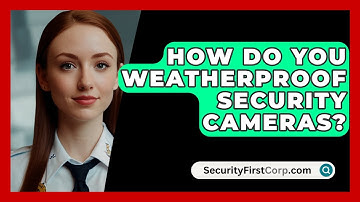 How Do You Weatherproof Security Cameras? - SecurityFirstCorp.com