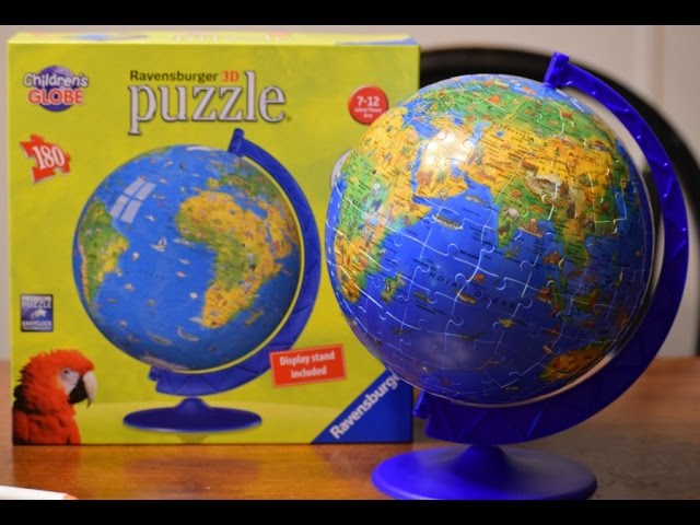 Puzzle 3d 180 pieces globe, puzzle