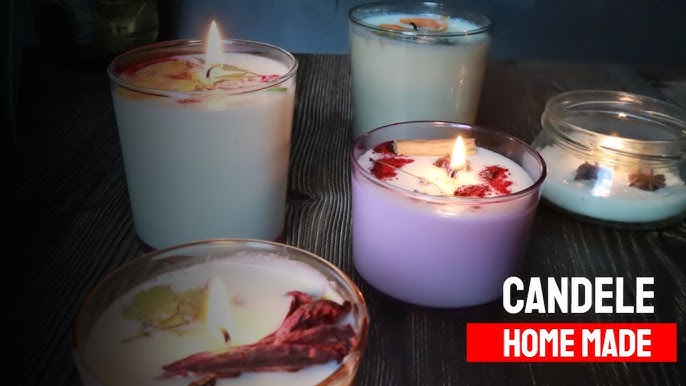 Candele profumate fatte in casa (no cera) - Scented candles home-made (no  wax) 