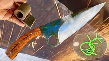 Knife Making - Forging A Sharpest Cleaver From A Rusty Leaf Spring