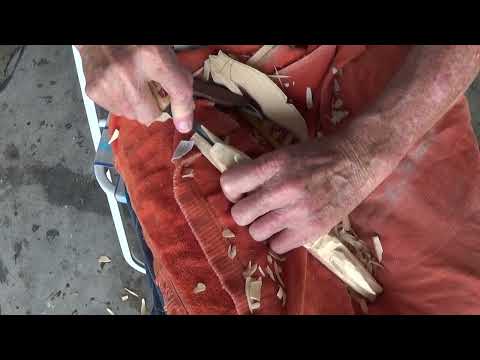 Whittling The Jill Motovidlak Folk Art Ichabod's Flight Part 3