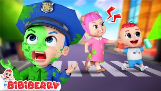Baby Police Officer Song 👮 Stranger Danger Graffiti Prank | Kids Songs | Bibiberry Nursery Rhymes