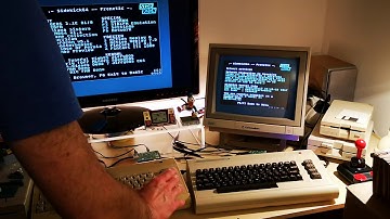 Sidekick64 Network Demo: Two C64 sharing a simple "online" game map