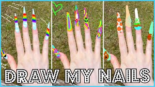 Subscribers Draw My Nail Designs (episode 4)