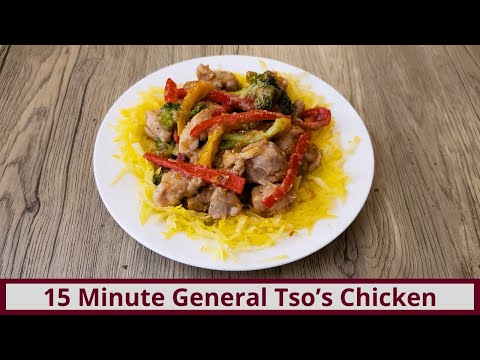 15 Minute Keto General Tso's Chicken (Nut Free and Gluten Free)