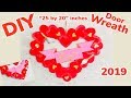 Dollar Tree DIY Valentine Heart Door Wreath 2019