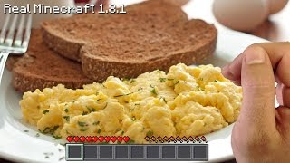 Real Life Minecraft Cooking - SCRAMBLED EGGS