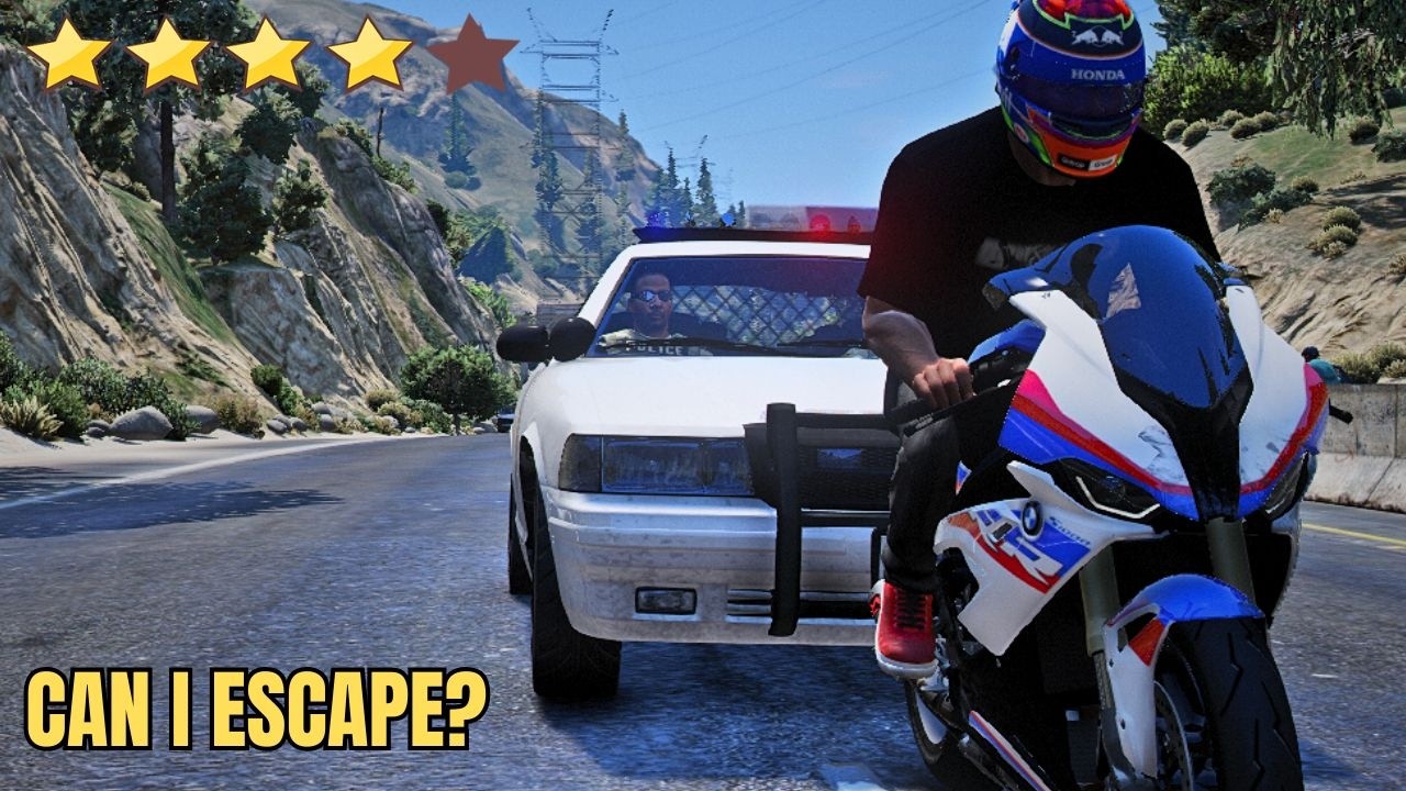 INSANE Motorcycle Police Chase In GTA 5 4K Ultra Graphics - YouTube