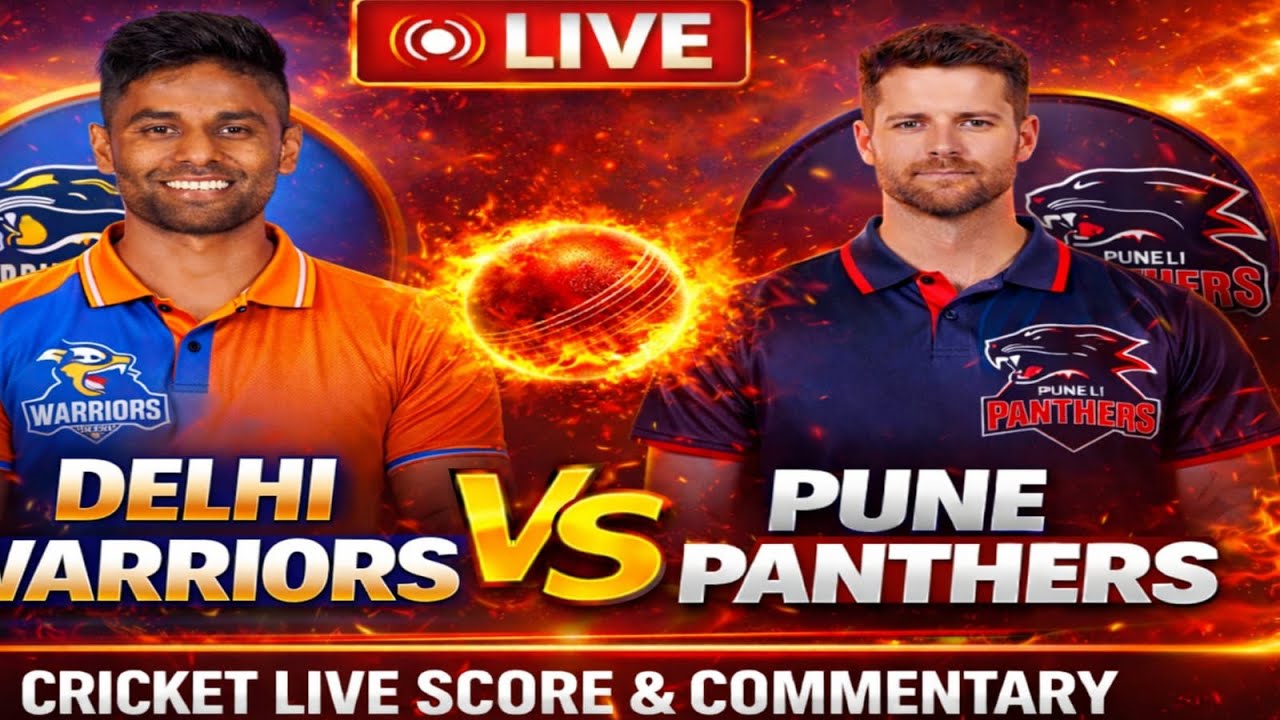 Delhi Warriors vs Pune Panthers Live Match | DW vs PP Live Score & Commentary