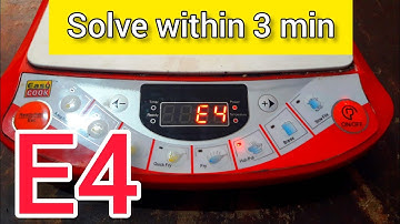 e4 error induction cooker