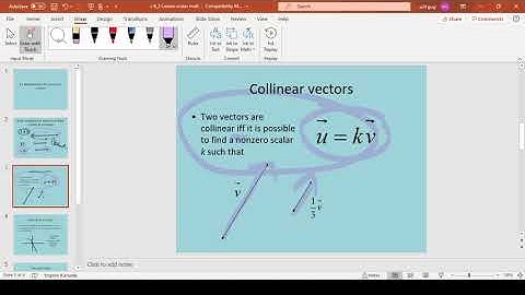 Multiplying a vector by a scalar