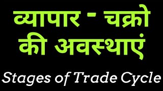 Stages of Trade Cycle || व्यापार चक्रो की अवस्थाएं || Stages of Business Cycle in Hindi ||