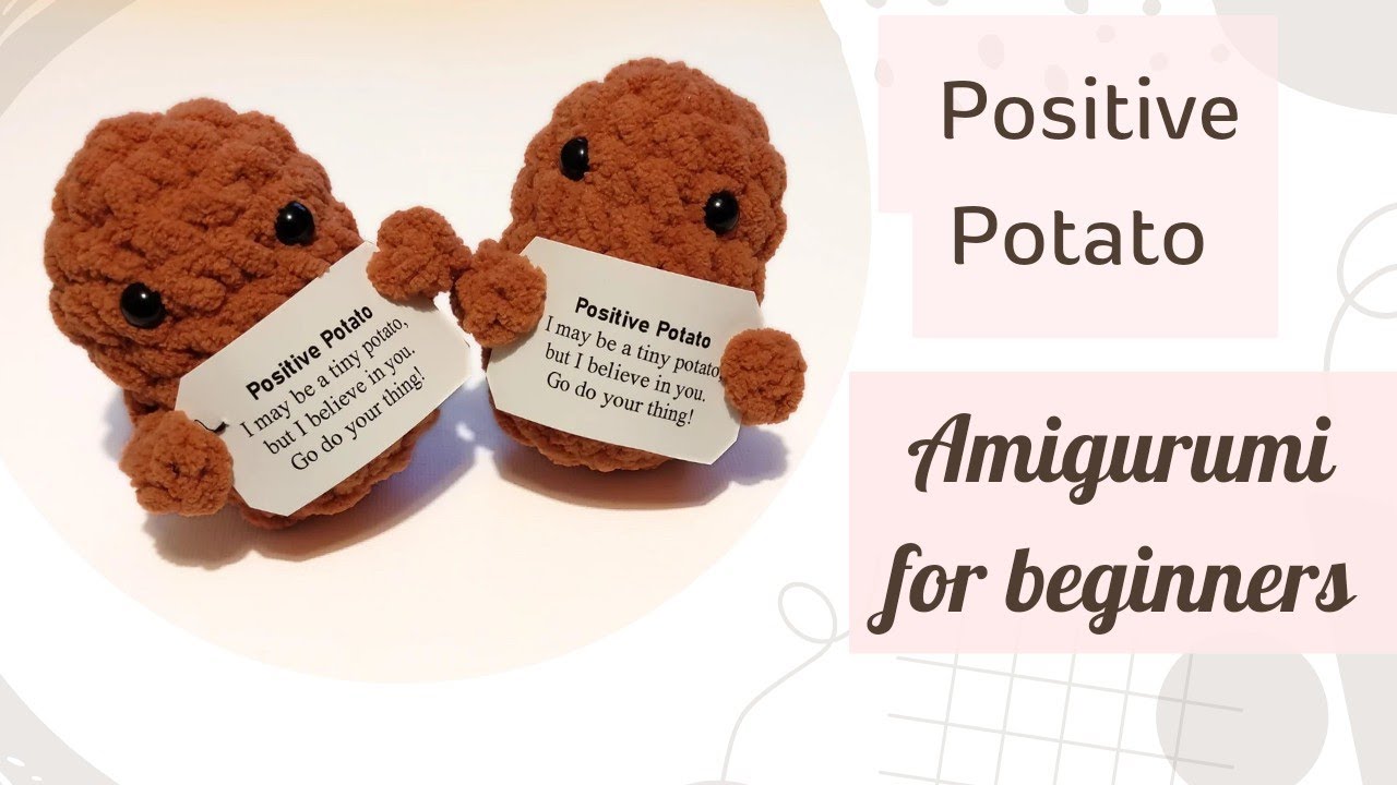 Positive Poo Funny Crochet Positive Potato Partner