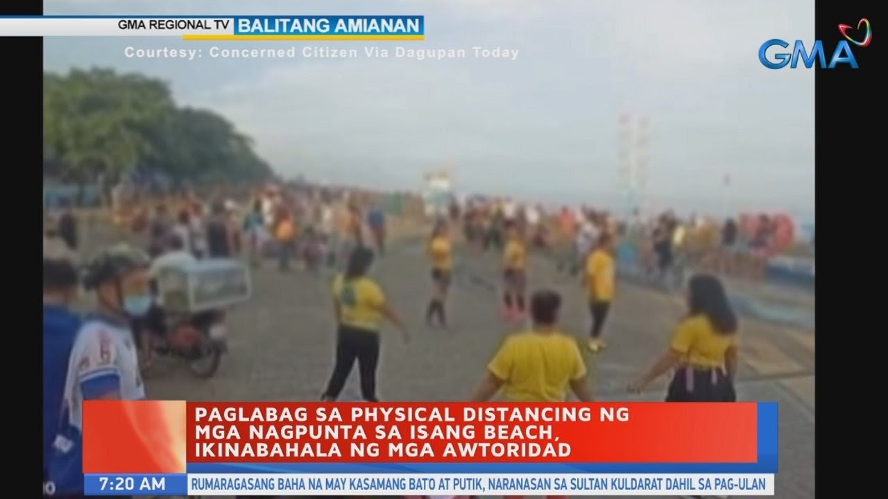 UB: Paglabag sa physical distancing ng mga nagpunta sa isang beach