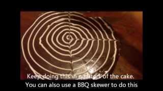 How to Frost a Spider Web Cake