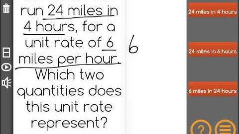 [6.RP.2-1.1] Unit Rate Introduction - Common Core Standard