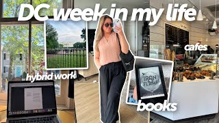 work week in my life in DC: books I'm reading, work travel, meal prep, office days