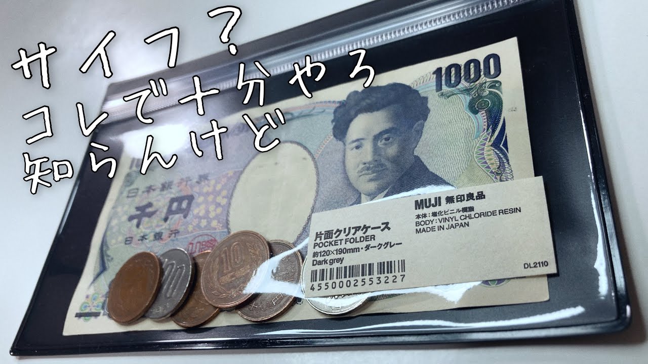99 yen! MUJI's single-sided clear case! It's a product made for