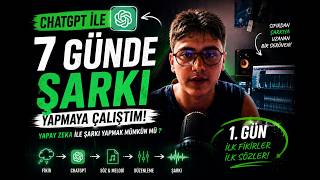 CHAT GBT İLE 7 GÜNDE ŞARKI YAPMAYA ÇALIŞIYORUM GÜN 1 #viral #viralvideo #chatgpt #şarkı