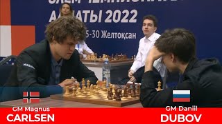 Magnus Carlsen vs Daniil Dubov || FIDE World Rapid Chess Championship 2022