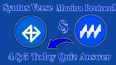 Syntax verse general today quiz 4&5 November|Marina protocol today 4&5 November quiz answer