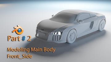 Blender 2.8 - Modeling Audi R8 - Part 2