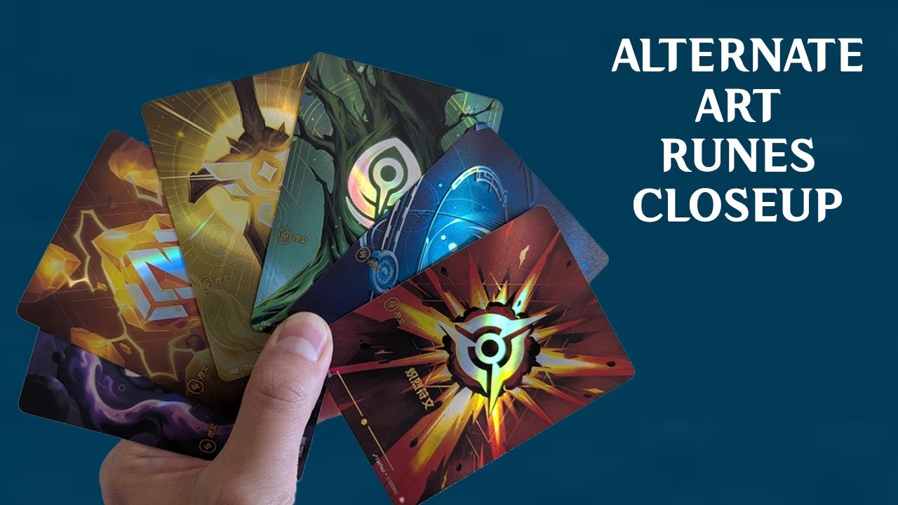 Riftbound Alternate Art Runes Closeup - YouTube