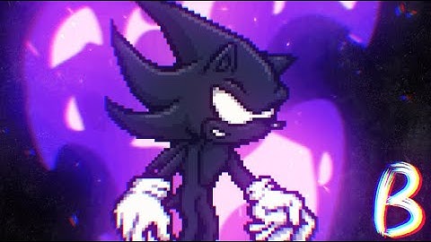 DARK SONIC TRANSFORMATION - SPRITE ANIMATION (2D/3D) - Transformation collab