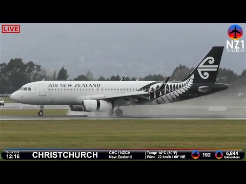 🔴 LIVE Planespotting | Christchurch Airport - New Zealand - 09 Jul 2025 ✈️