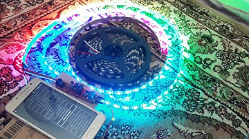 DIY WS2812B LED Wifi Controller WebServer+WifiManager ESP-01