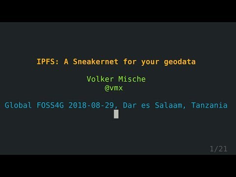 IPFS: A Sneakernet for your geodata