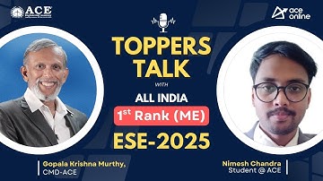 ESE - 2025, AIR 1 – Nimesh Chandra (ME) | Topper