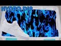HYDRO Dipping AIR Force 1's In BLUE FIRE!!