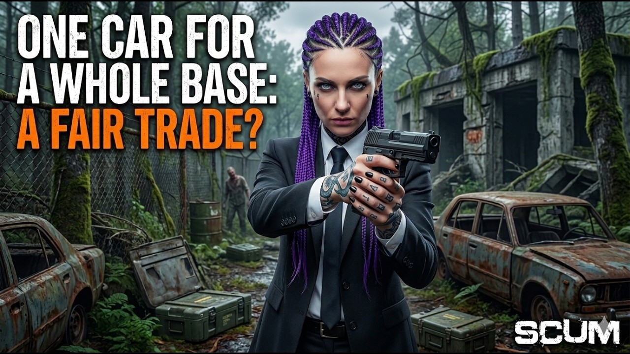 THEY DESTROYED MY CAR, SO I DESTROYED THEIR BASE | SCUM RAID | SCUM 1.2v