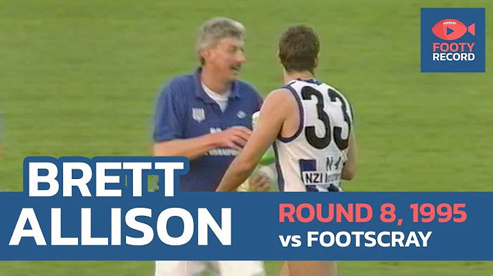 Brett Allison kicks three against Footscray (Round...