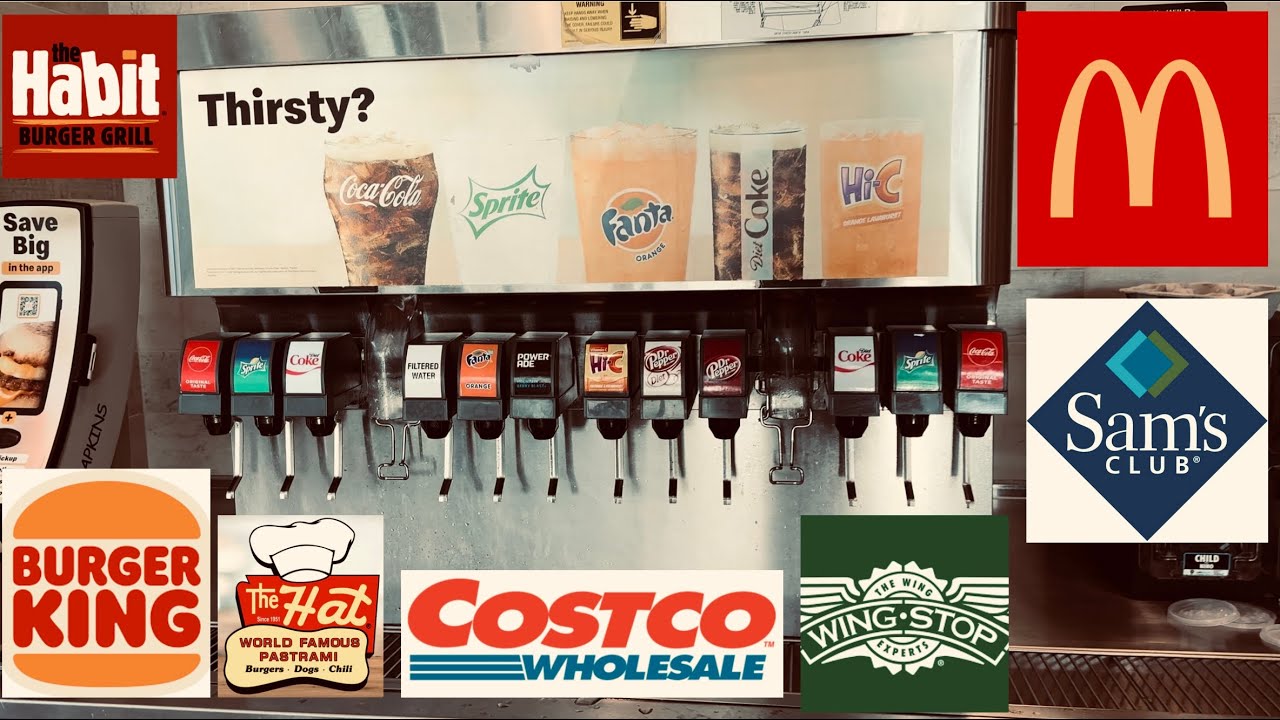 Mega Soda Refill Machine Compilation #Soda #SodaPop #Coke #Pepsi #McDonald’s #Costco #BurgerKing