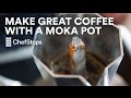 Prparez un bon caf avec une cafetire moka