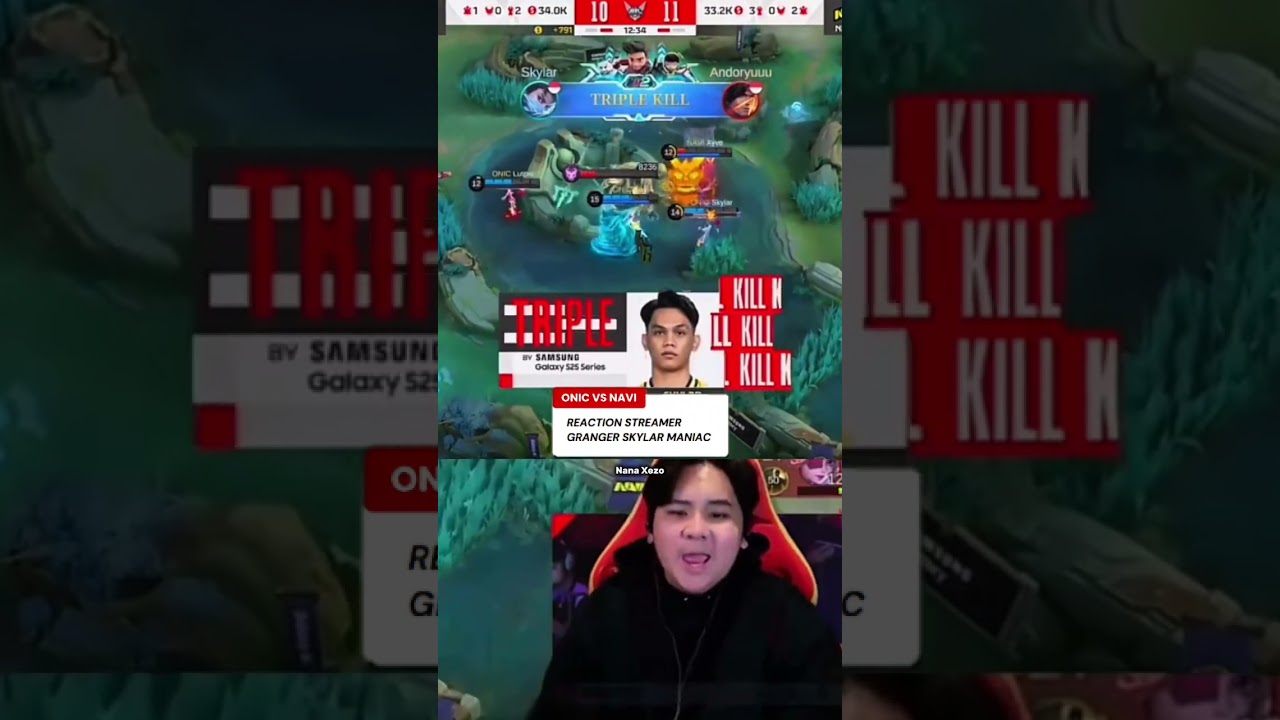 Reaksi Streamer Skylar Maniac 