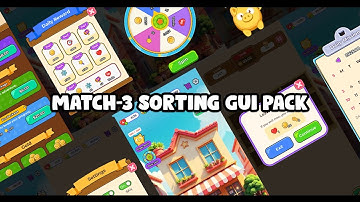 Match-3 Sorting UI Pack for Unity – Puzzle Game Interface