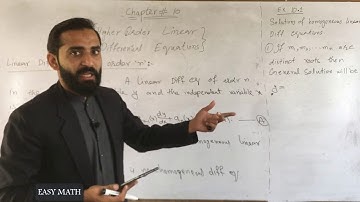 Solution of Higher order Homogeneous Differential equations || Exercise 10.1 || Easy Math