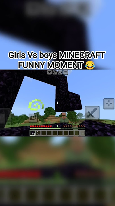 GIRLS VS BOYS MINECRAFT FUNNY MOMENT COMEDY VIDEO 😂🤣 #minecraft #shorts