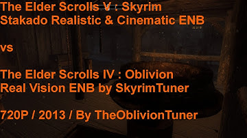 TES Skyrim vs Oblivion /Ultra Graphics / ENB /720P / 2013