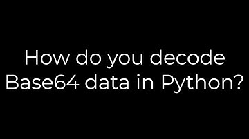 Python :How do you decode Base64 data in Python?(5solution)