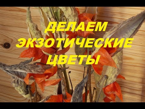 КАК СДЕЛАТЬ НЕОБЫЧНЫЕ ЦВЕТЫ ДЛЯ НАПОЛЬНЫХ ВАЗ!