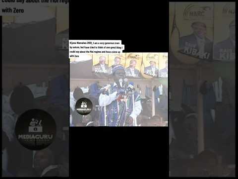 Kijana Wamalwa I Am A Very Generous Man By Nature But Nothing Good From Moi S Government I Could Say