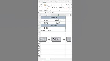 Inserting Current Date And Time In Excel | Excel Tips and Tricks #shorts