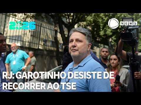 Garotinho drops appeal to the TSE against the rejection of his RJ gubernatorial candidacy