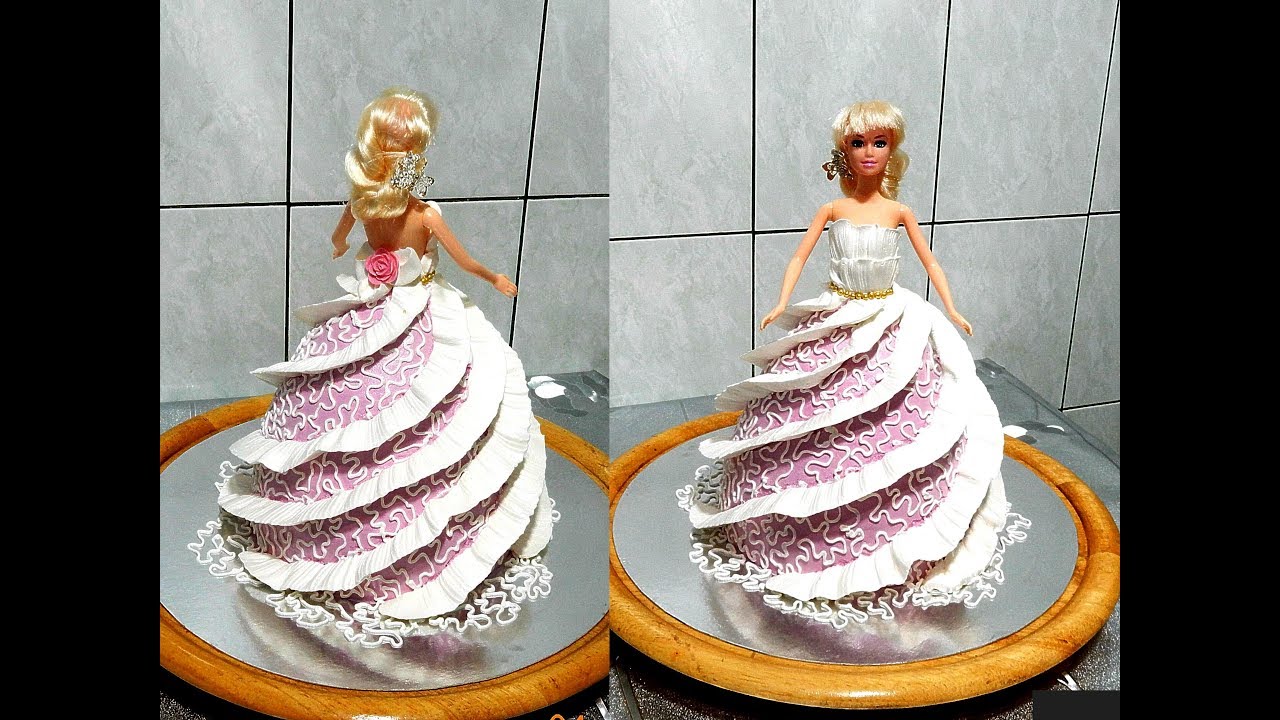 Торт кукла из крема мастер класс