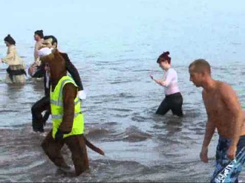 Paignton Lions Club Walk Into The Sea 2010